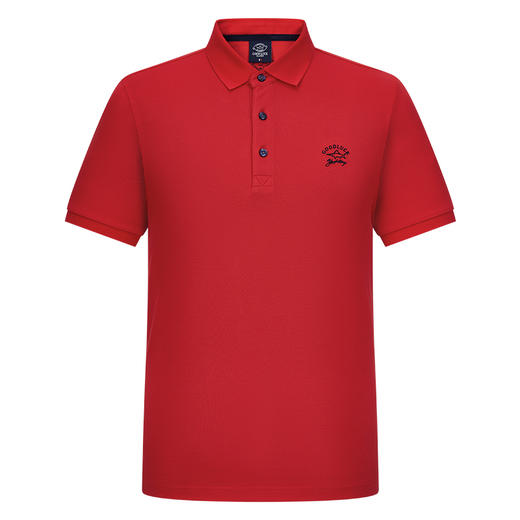 德鲨男装短袖POLO衫2025夏季新款纯色翻领休闲打底上衣T恤 商品图4