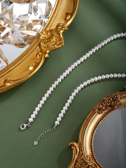 子佩集银S925珍珠惜王妃项链【ZXLY5.5-6MM】珠串2602 商品图6