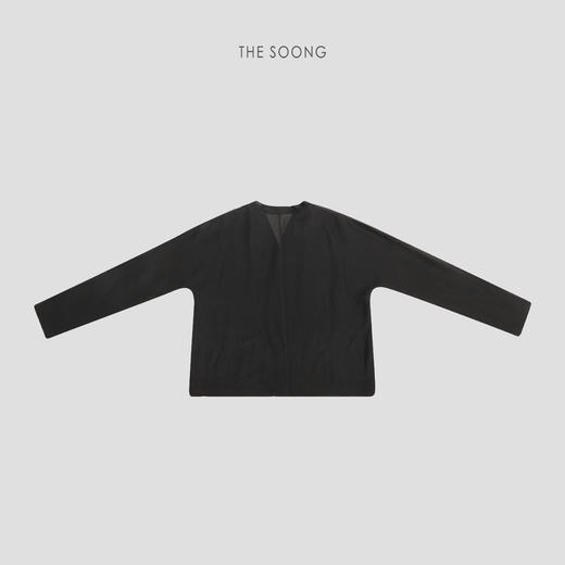 THESOONG|“隐格肌理”100%桑蚕丝高弹轻薄香云纱开衫外套HWCS8665 商品图13
