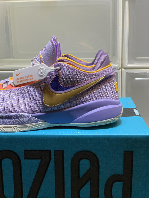 春季特惠💰430 Nk LeBron 20 "Violet Frost" 詹姆斯20 减震防滑耐磨 低帮 实战篮球鞋 男女同款 商品图6