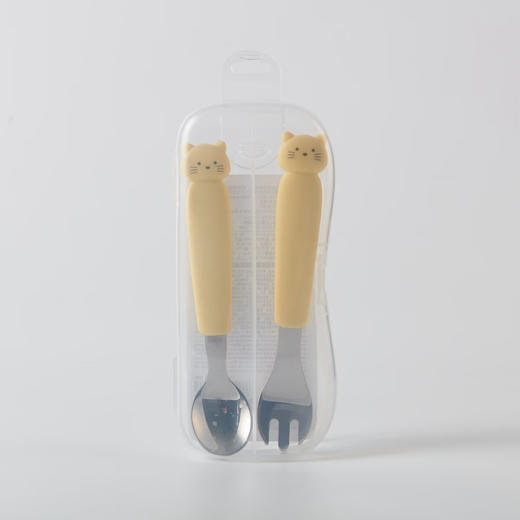NITORI宜得利家居 可爱卡通儿童餐具不锈钢勺叉2件套 商品图1