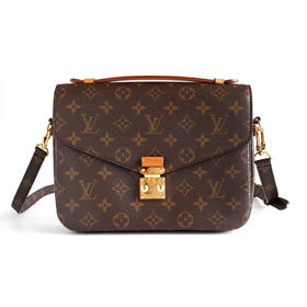 【95新】LV路易威登M44875棕色老花Metis邮差包单肩斜挎包女士140226NJ10