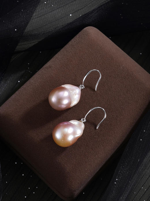 子佩集【华年潮韵‌】银S925珍珠惜王妃耳环【ZZEH003】巴洛克2602 商品图6