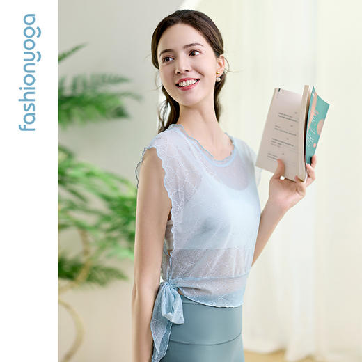 凡圣瑜伽优雅贝壳蕾丝外搭 F15377 商品图12