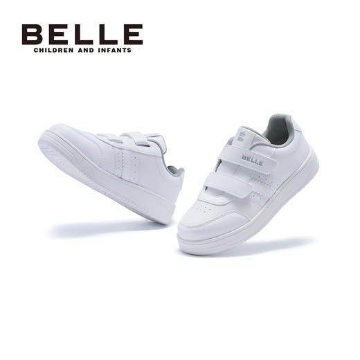 百丽26春季校园风双层魔术贴休闲板鞋、BL6128 商品图4