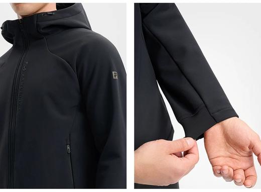 点此购买 斐乐春秋季男士运动休闲连帽开衫外套 bk 340763 商品图4