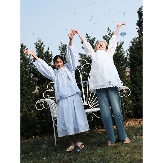 💕春季童装-A版镂空绣花全棉长袖连衣裙W294EL 商品图3