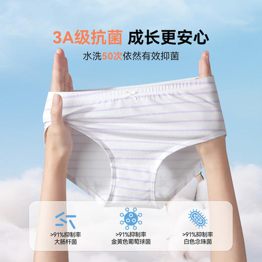 女童三角裤三件装春季新款安奈儿童装JG617523 商品图4