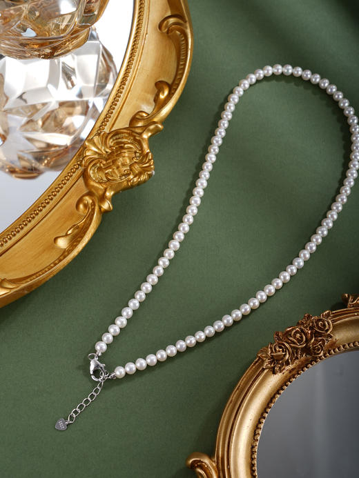 子佩集银S925珍珠惜王妃项链【ZXLY4.5-5MM】珠串2602 商品图5