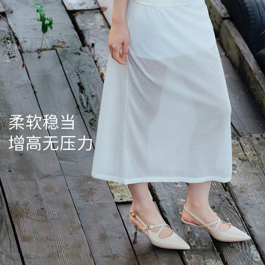 7or9后空凉鞋交叉带高跟鞋芍药 商品图5