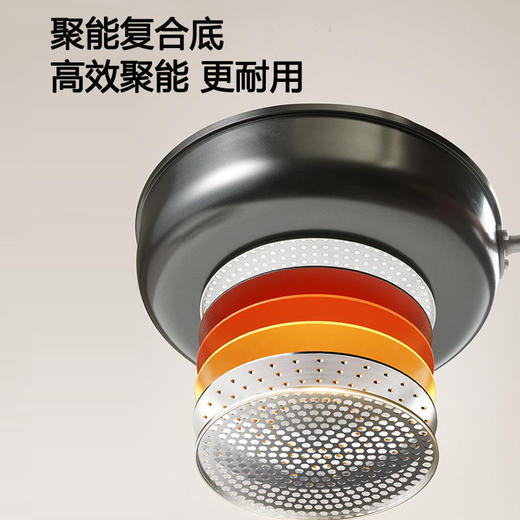 九阳岩钛不粘深煎锅平底锅含钛聚油不粘锅家用煎牛排早餐煎蛋炒锅 商品图6