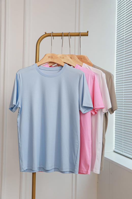 百搭伴侣|凉感简约短袖T恤（一口价） 商品图3