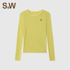【SW速惟】袖圆领裸感修身T恤羊毛舒适上衣4562 商品缩略图2