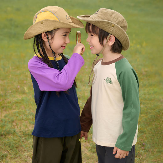 【100%棉 撞色长袖T恤 】棉花堂针织长袖T恤 7A抗菌  舒适防螨   微弹舒适  不易起球  FA52011YX 商品图4