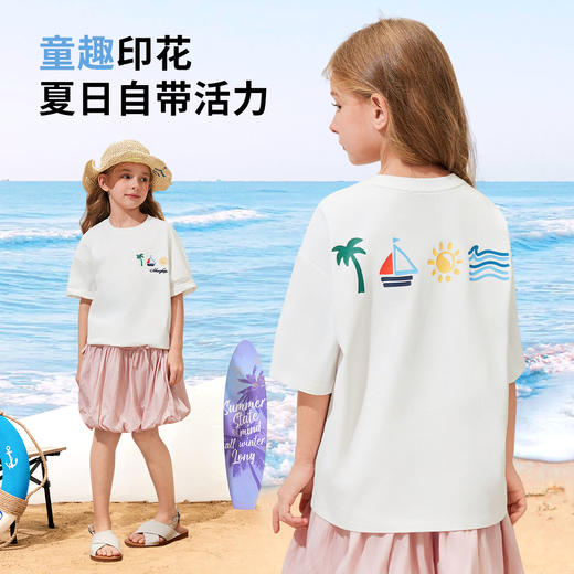 【纳维凯尔】【120-165】女童夏季短袖T恤 商品图5