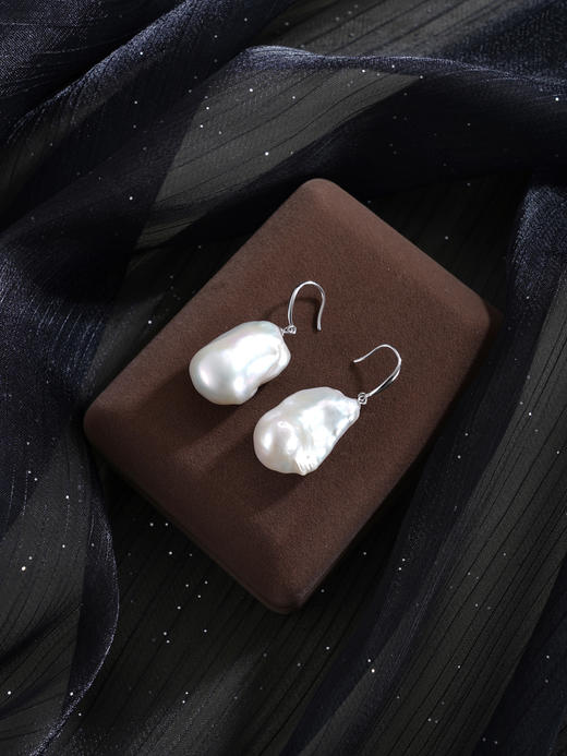 子佩集【时光涟漪‌】银S925珍珠惜王妃耳环【ZZEH001】巴洛克2602 商品图3