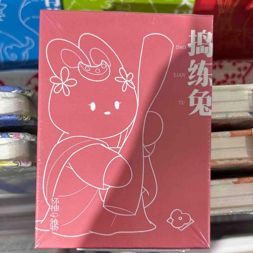 飞乐鸟*CPS12-MN-DLT怀袖雅物 水彩线稿本 捣练兔60*80mm /本 商品图0