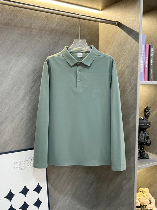 点此购买 可隆秋冬季男士加绒长袖POLO衫 ss 340796 商品图1
