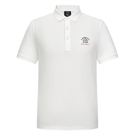 【纯棉】德鲨蓝色短袖POLO衫男青年2026夏新款休闲翻领T恤 商品图1