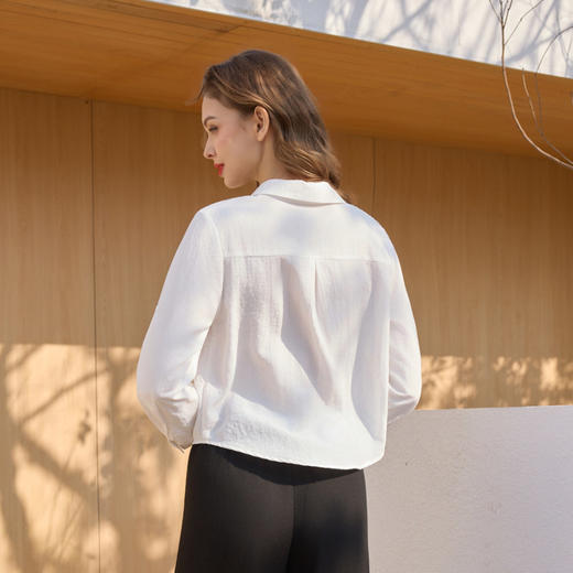 半身缘女装 春季假两件基础百搭舒适柔软透气小衫261313U05040251 商品图4