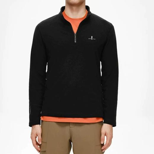 点此购买 比音勒芬春秋季男士半拉立领抓绒T恤 ss 340805 商品图13