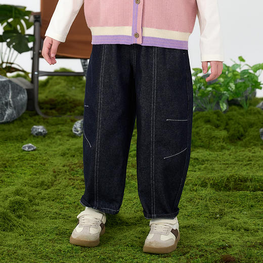 【牛仔长裤】棉花堂  牛仔长裤  活性染色  防褪色  耐磨  FD61107-1 商品图6