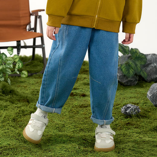 【A类软牛仔】棉花堂牛仔长裤  耐磨耐穿  挺阔有型   FD61219 商品图4