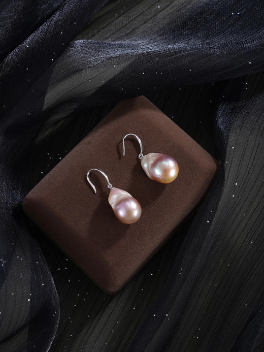 子佩集【华年潮韵‌】银S925珍珠惜王妃耳环【ZZEH003】巴洛克2602 商品图4
