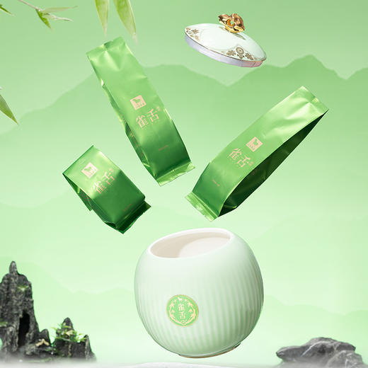 【2026年春茶】八马茶业丨雀舌绿茶瓷罐礼盒装茶叶250g 商品图4