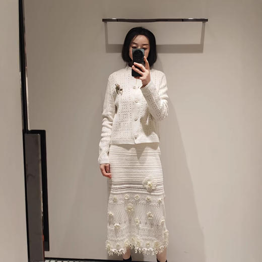 【满满春日氛围！柜3900+】2026甜美温柔风镂空钩花毛衣针织开衫外套女款！ 商品图4