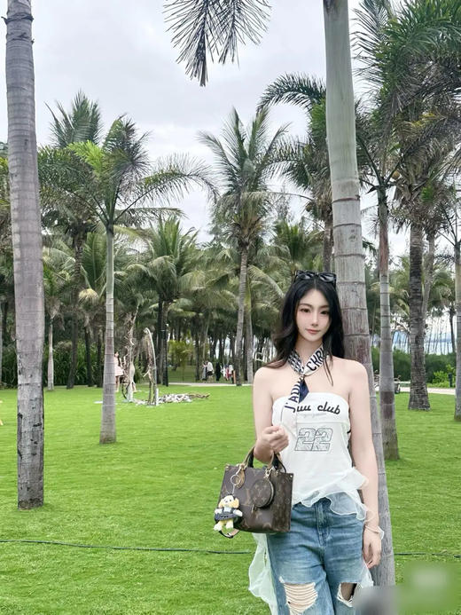 LV on the go 拼色老花 小号 托特包 商品图2