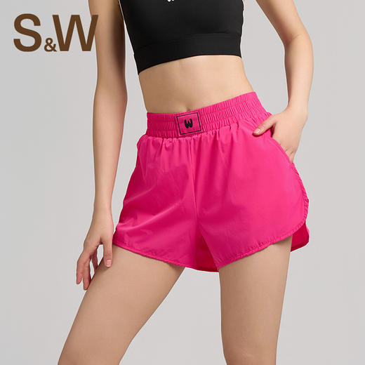 【SW速惟】速干防走光宽松高腰运动短裤 6012 商品图0