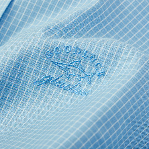 【纯棉】德鲨2025春新款长袖衬衫男青年时尚格子休闲衬衣 商品图3