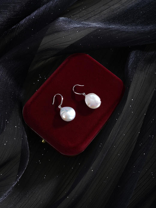 子佩集【月潮同辉‌】银S925珍珠惜王妃耳环【ZZEH008】巴洛克2602 商品图3