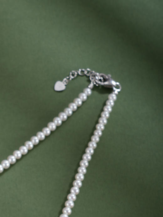 子佩集银S925珍珠惜王妃项链【ZXLY3.5-4MM】珠串2602 商品图3