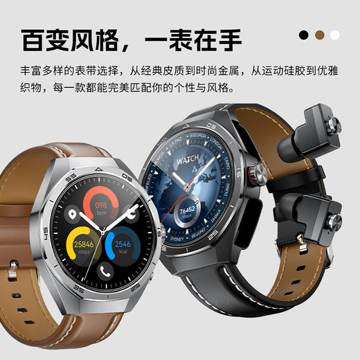 热卖中！【30天免费试用 鸿蒙合作伙伴 CCTV播出】2025新款塞尔兰斯WATCH7 PLUS尊享版智能健康监测手表（内置TWS蓝牙耳机） 商品图2