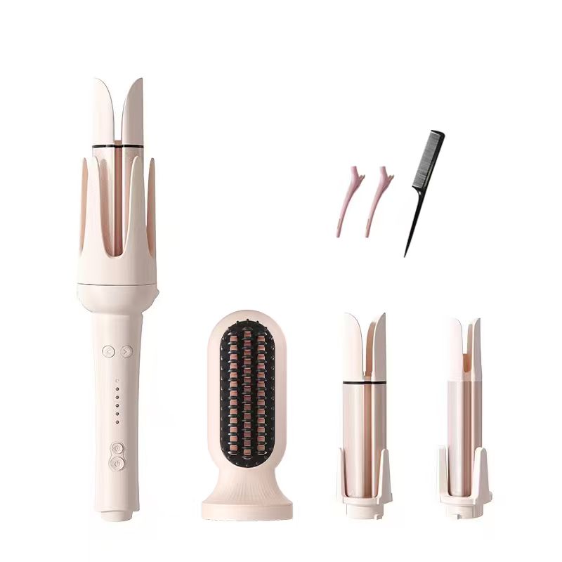 【一机多用 超值性价比】敏煌 全自动三合一/四合一卷发棒直发梳   A-5825