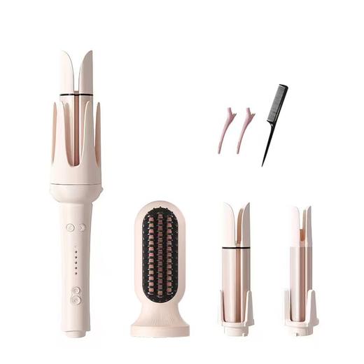 【一机多用 超值性价比】敏煌 全自动三合一/四合一卷发棒直发梳   A-5825 商品图0