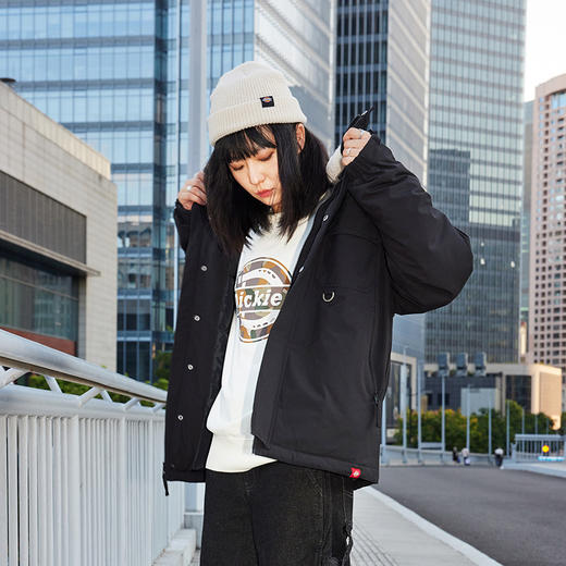 Dickies秋冬防风防泼水连帽羽绒服休闲宽松保暖外套男女情侣夹克DK0A87ZW 商品图0
