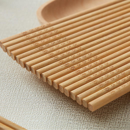 NITORI宜得利家居 厨房餐厅筷子无漆木筷10双组 家和万事兴 商品图4