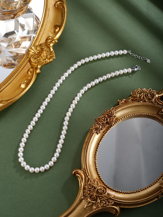 子佩集银S925珍珠惜王妃项链【ZXLY6-7MM】珠串2602 商品图4