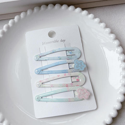 碎花封油BB夹组合发夹（4个）-纪念日百货门店同款169149396 商品图3