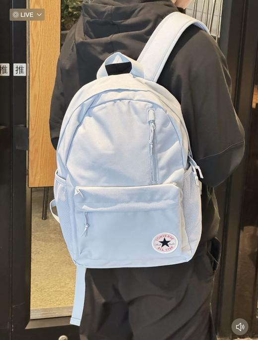 越南回货！！正品订单！！匡威Converse情侣款双肩包浅雾霾蓝。  雾霾蓝匡威双肩包 商品图0