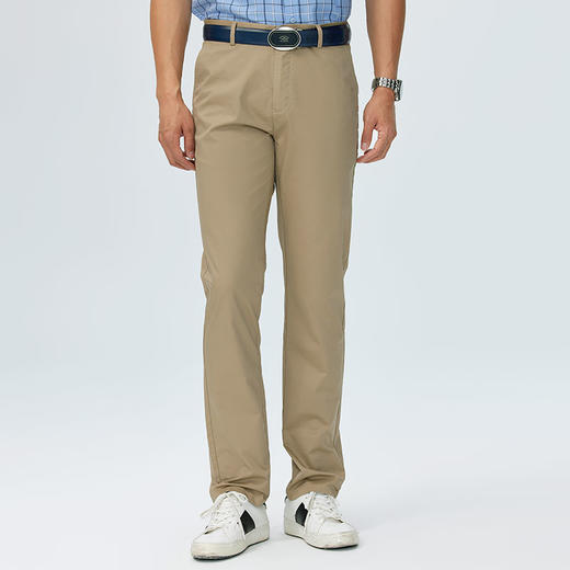 德鲨2026夏新款卡其色休闲裤男青年时尚直筒裤子男装长裤 商品图3