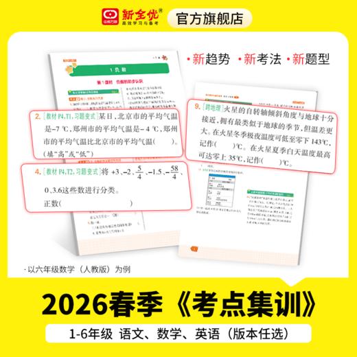 2026春四年级 部编版 语文下册《考点集训与满分备考》 商品图3