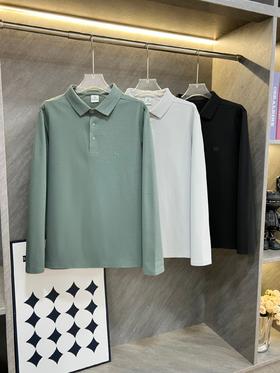 点此购买 可隆秋冬季男士加绒长袖POLO衫 ss 340796