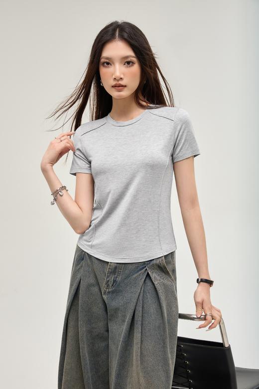 热卖中！！2026春夏新款正肩t恤女7A抗菌防蚊 敏感肌透气显瘦短袖打底衫 有效除臭T恤 内搭衣服上衣女 商品图6