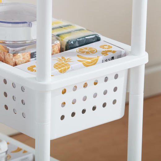 松佳宜得利家居 厨房浴室可移动置物架手推车置物架 商品图3