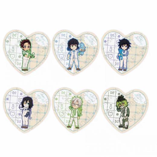 《鬼灭之刃》2023款白色情人节限定盲盒心形亚克力杯垫A组(1/6) 商品图0
