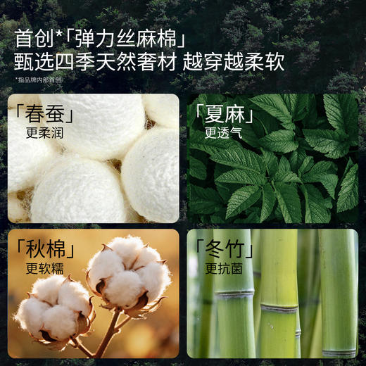 【宝宝服饰】嫚熙弹力丝麻棉儿童家居服套装男女童宝宝睡衣春夏 商品图1